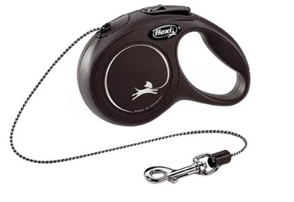 Рулетка Classic XS трос 3 м до 8 кг черный Flexi