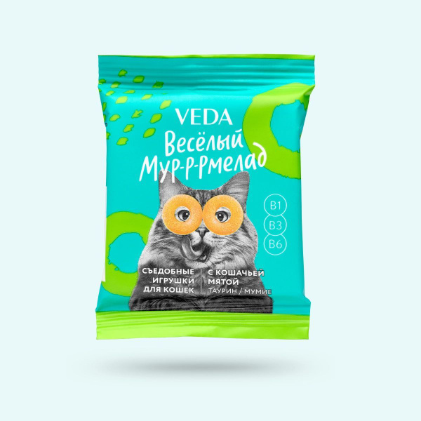 Мармелад весёлый Мур-р-рмелад с кошачьей мятой 6 г.