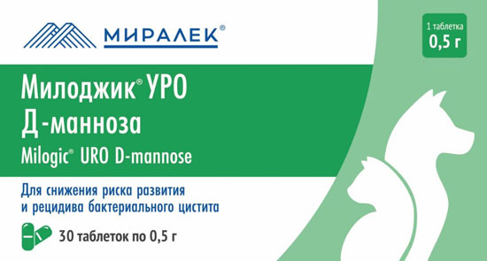 МИЛОДЖИК УРО Д-манноза, 30 табл