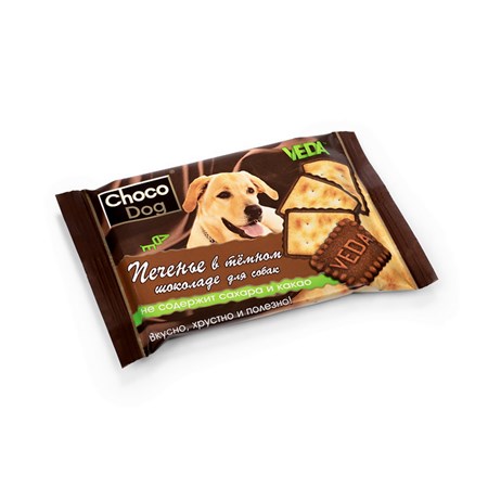 Печенье в темном шоколаде CHOCO DOG 30 г.