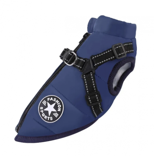 ЖИЛЕТ FashionSports для собак L (ш.32, гр.44, сп.30) Rich Breed ОЖ-20 СИНИЙ