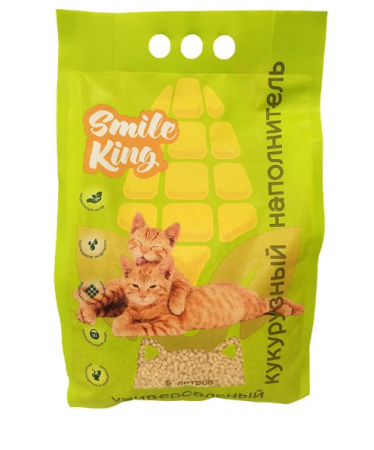 Smile King Универсальный кукурузный наполнитель 3кг