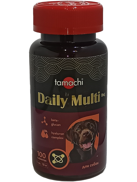 Тамачи витамины Daily Multi Dog для средних и крупных собак 100 таб.