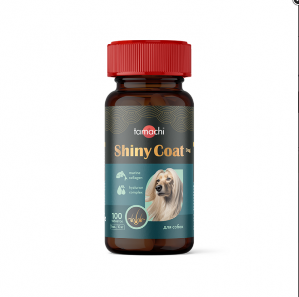 Тамачи витамины Shiny Сoat Dog для средних и крупных собак 100 таб.