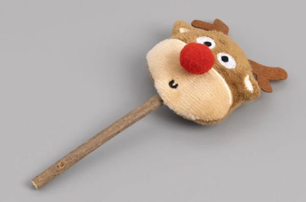 Игрушка для кошек Лось h=15см с мататаби 