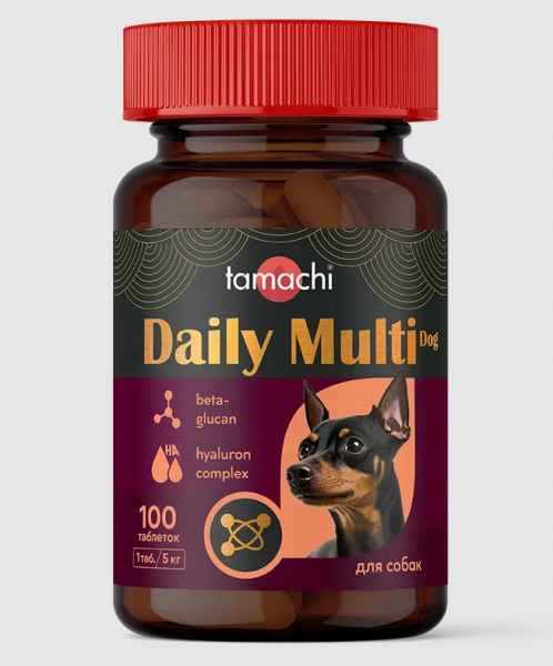 Тамачи витамины Tamachi Daily Multi Dog для мелких собак 100 таб.