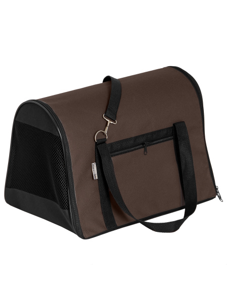 Сумка-переноска FLIP одноцв. разм. M 43*27*30 PerseiLine СП-62 КОРИЧНЕВЫЙ