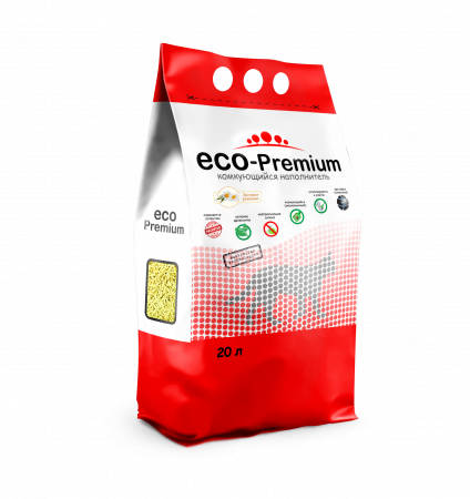 Наполнитель Комкующийся ECO-Premium Ромашка, 20 л.
