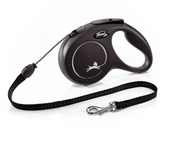 Рулетка Classic М трос 5 м до 20 кг черный Flexi