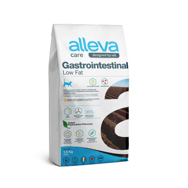 Диуса Пет Корм Аллева Кэр для кошек Гастроинтестинал, 1,5 кг / Alleva Care Cat Gastrointestinal