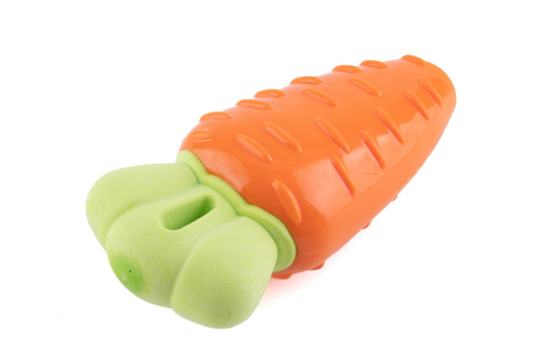 Игрушка-пищалка для собак Морковь 14.5х5х4.5см