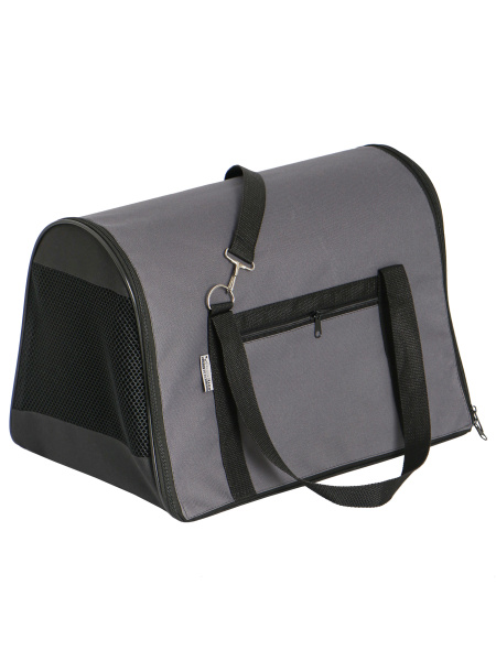 Сумка-переноска FLIP одноцв. разм. M 43*27*30 PerseiLine СП-62 СЕРЫЙ