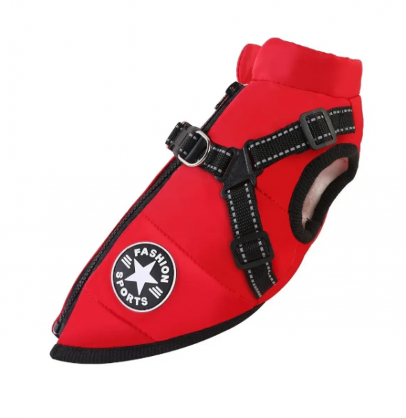 ЖИЛЕТ FashionSports для собак L (ш.32, гр.44, сп.30) Rich Breed ОЖ-20 КРАСНЫЙ