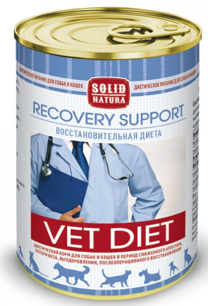 Solid Natura VET Recovery Support диета для кошек и собак влажный 0,1 кг