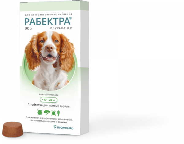 РАБЕКТРА 500 мг 10-20 кг