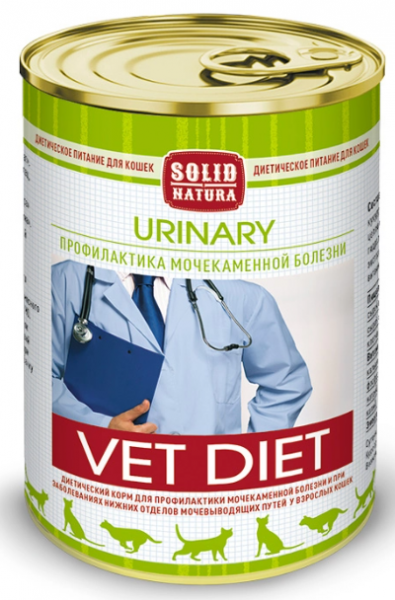 Solid Natura VET Urinary диета для кошек влажный 0,1 кг