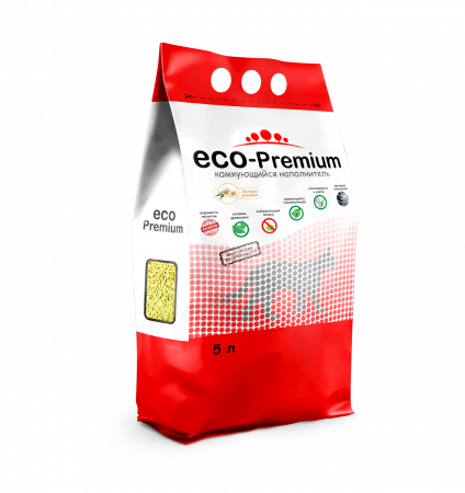 Наполнитель Комкующийся ECO-Premium Ромашка, 5 л.