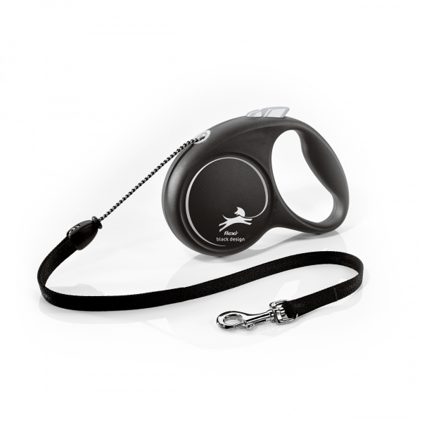 Рулетка Classic S трос 5 м до 12 кг черный Flexi