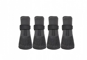 Носки для животных р-р XL h=14см l=6.8/5.6см, прорезиненная подошва, регулируемый ремешок на липучке