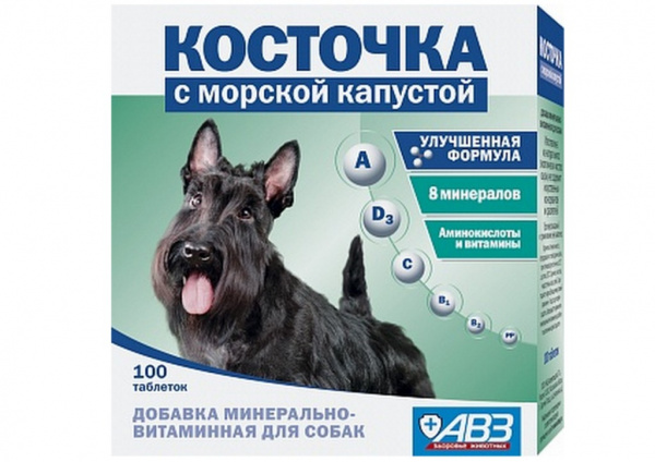 Косточка С МОРСКОЙ КАПУСТОЙ 100 табл.