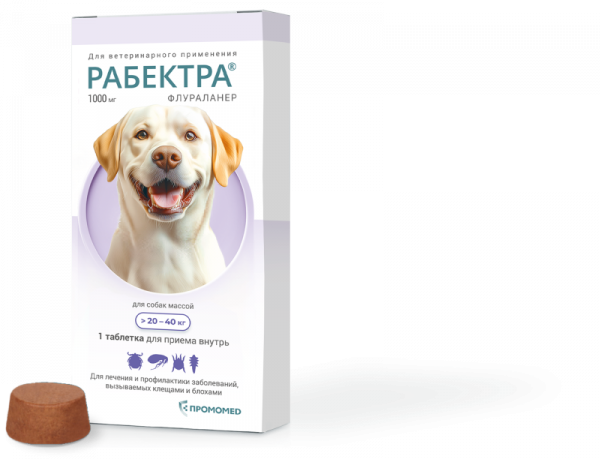 РАБЕКТРА 1000 мг 20-40 кг