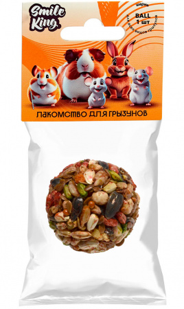 Smile King лакомство для грызунов корзинка фруктово-ореховая 40г